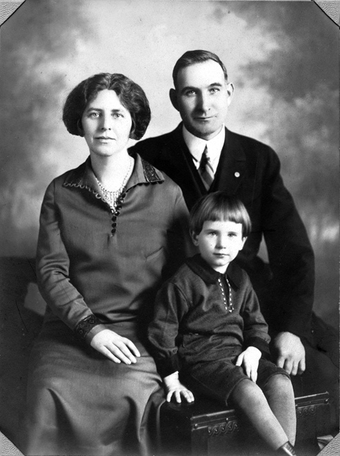 My grandparents Elena Fogarty Conlon, Martin Joseph Conlon, and my father.